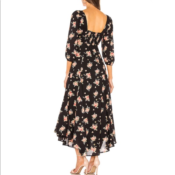 Free People | Sea Glass Floral Midi Dress New 8 - Picture 4 of 8